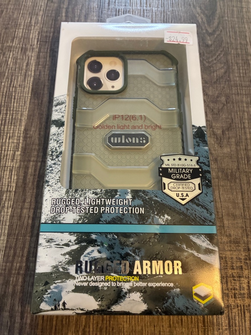Rugged Armor Military-Grade iPhone 12 Case - Olive Green